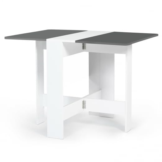 Table salle a manger rectangle Pliable Bois Blanc
