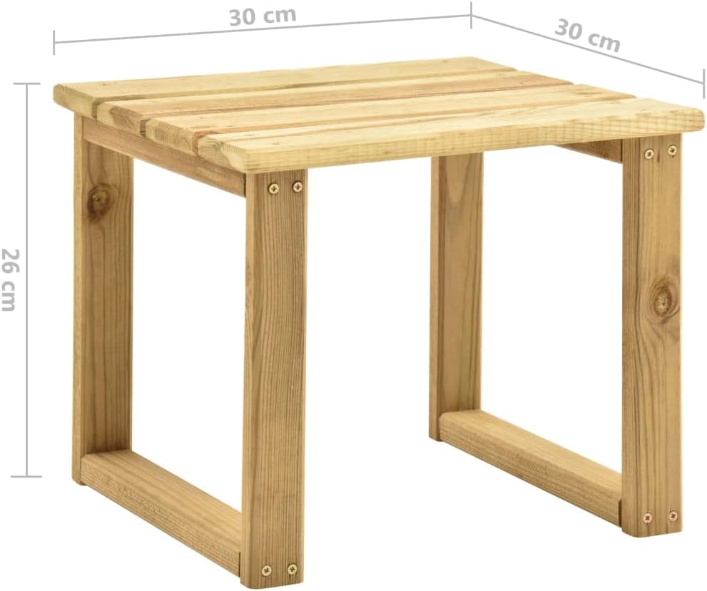Table basse petite de jardin en Bois de pin