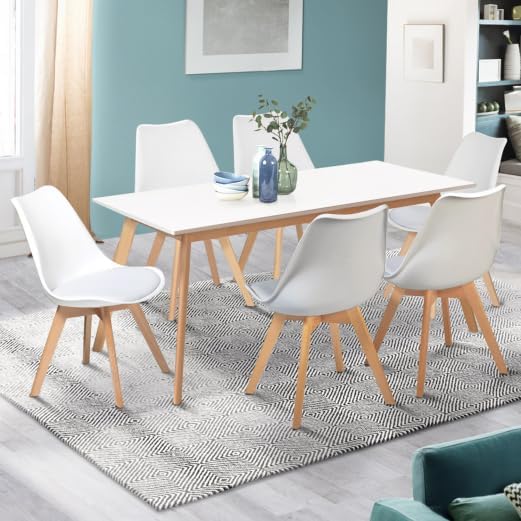 Table salle a manger rectangle extensible et 6chaises