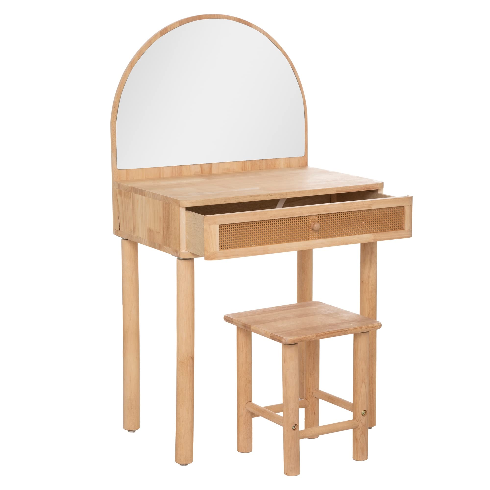Coiffeuse d'enfant avec Tabouret en bois