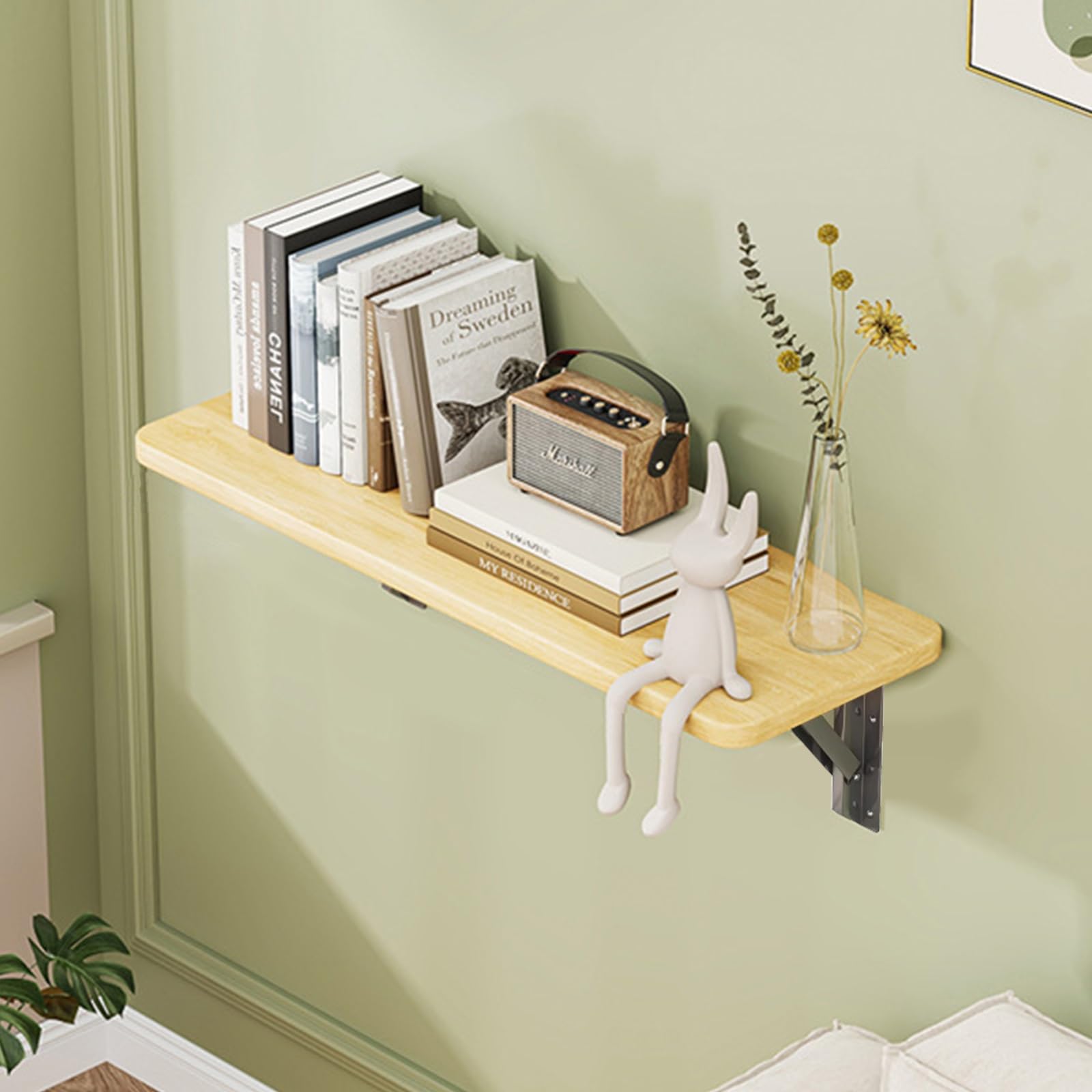 Table murale pliable en bois Rabattable