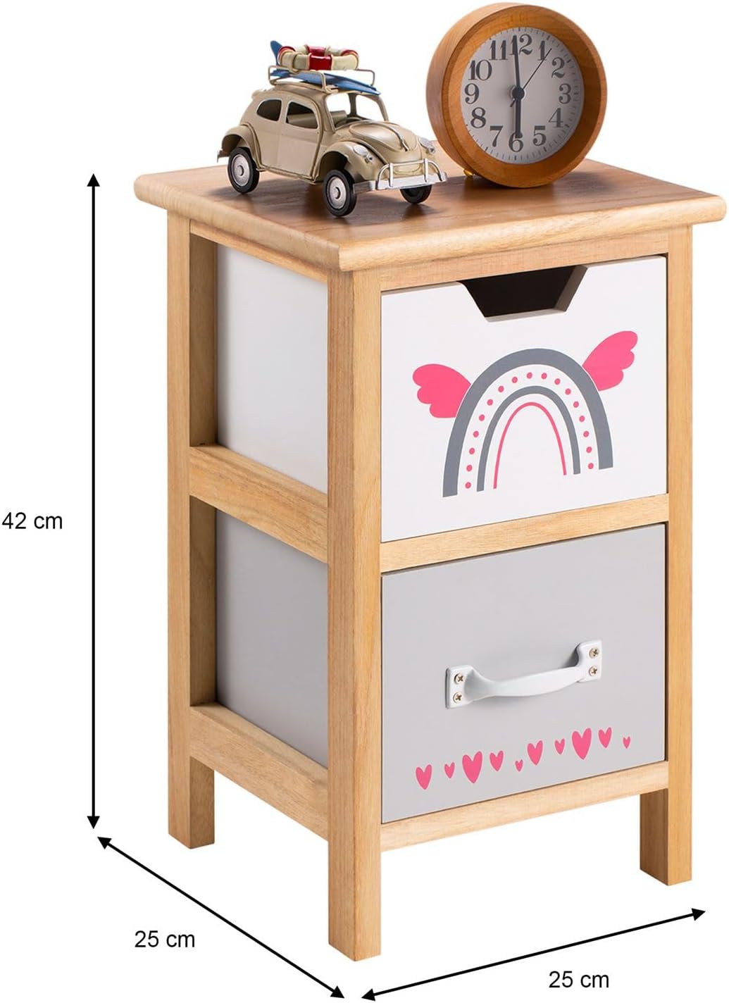 Table de chevet rectangle en Bois