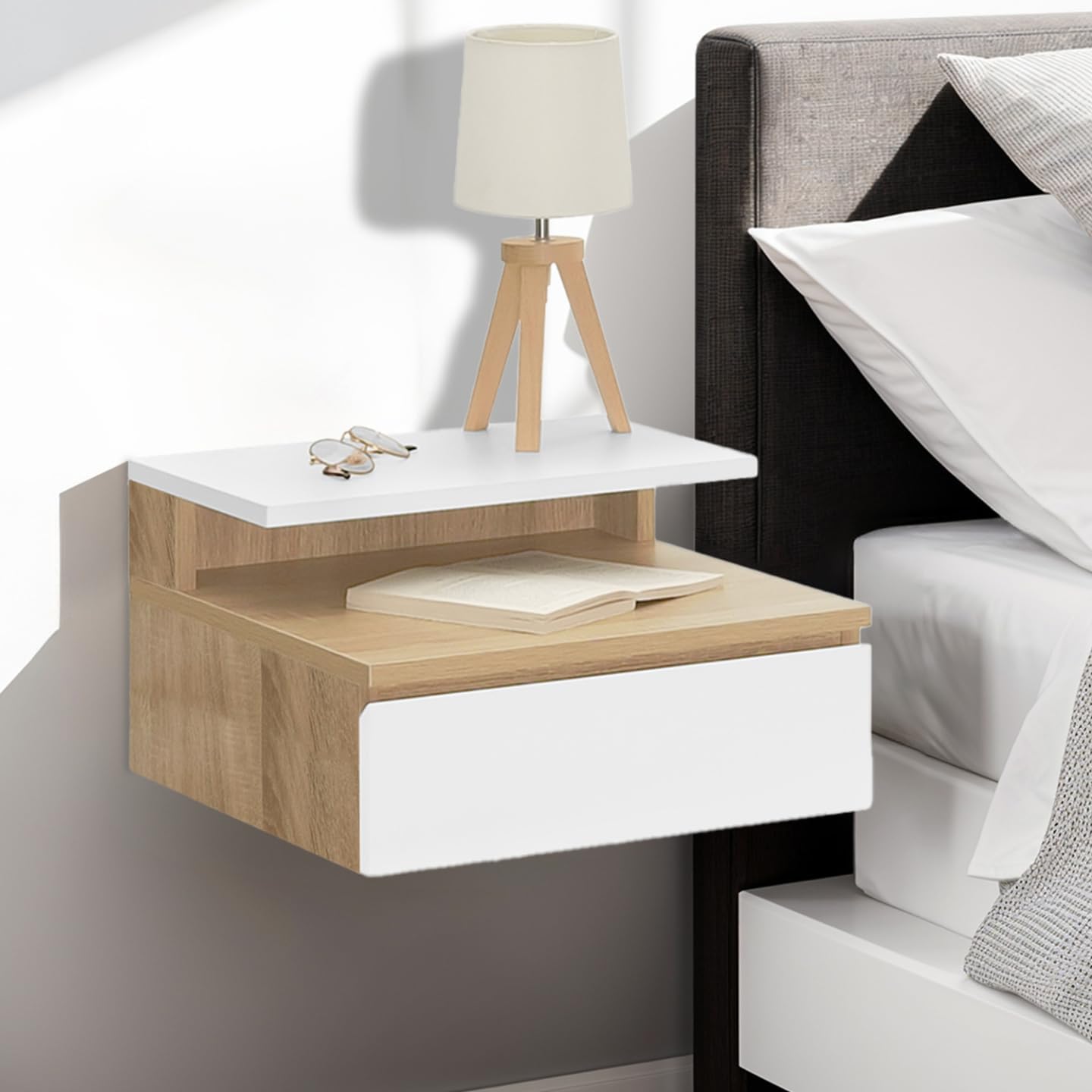 Lot de 2 table de chevet suspendue design