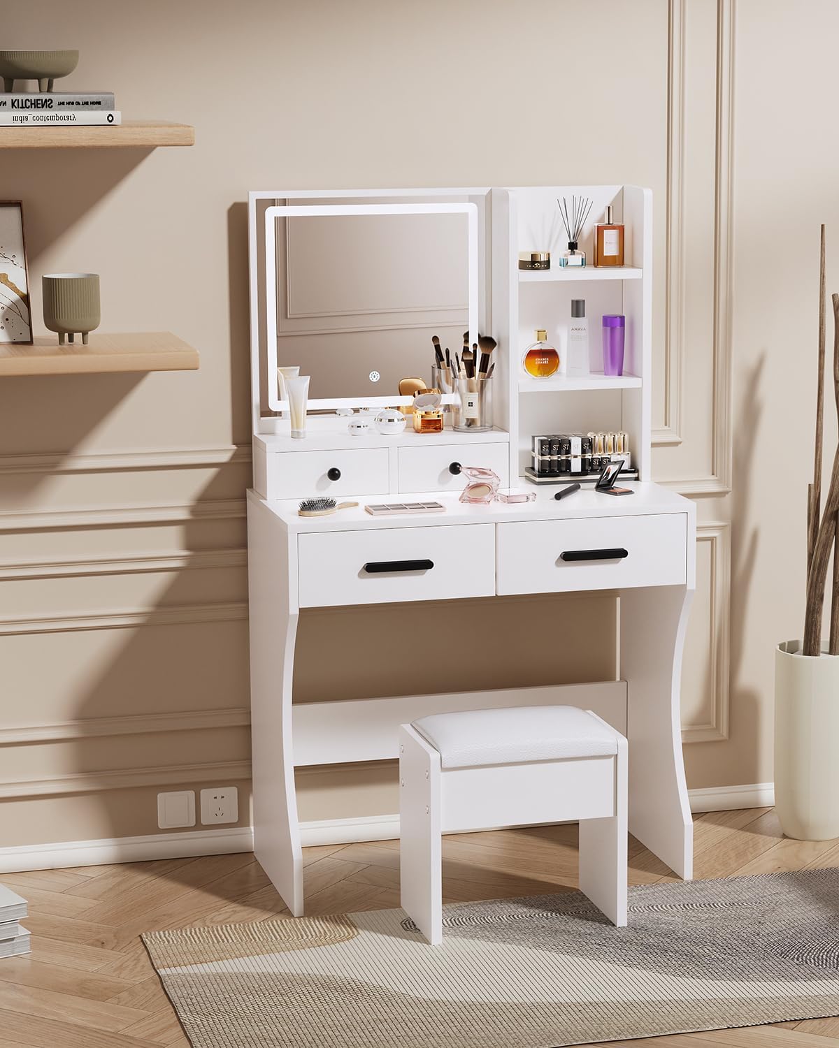 Coiffeuse moderne avec led