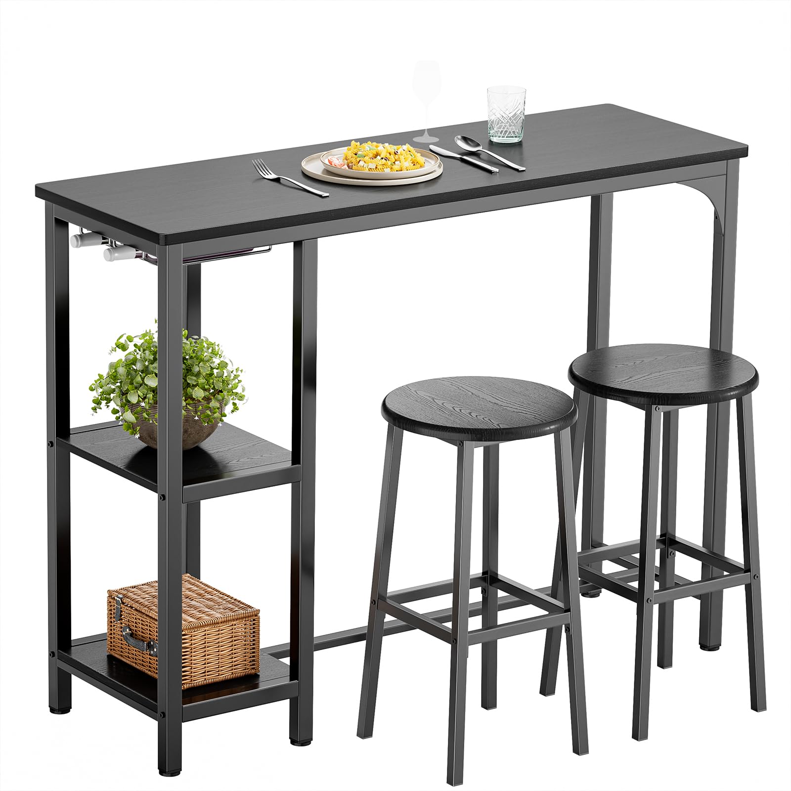 Table a manger debout avec Tabourets