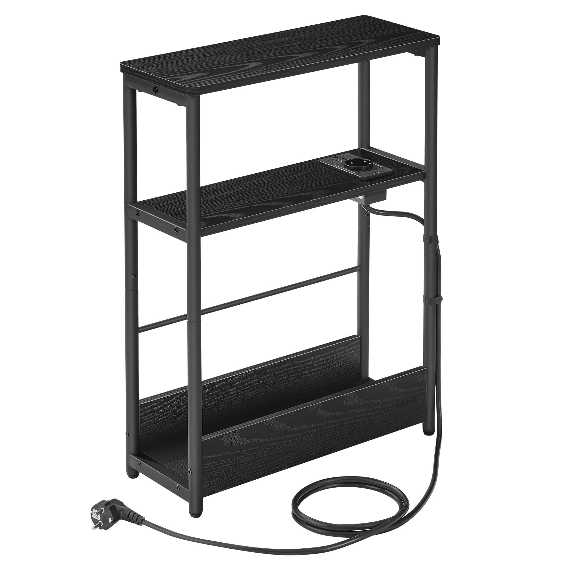 Table de chevet rectangle avec Multiprise