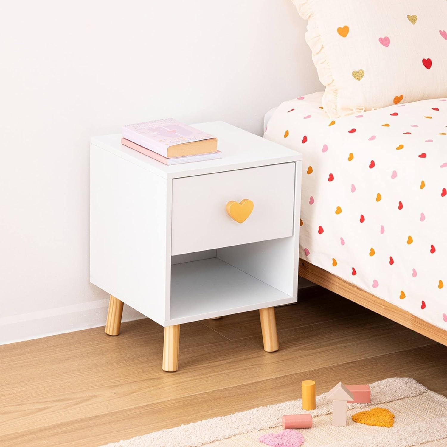 Table de Chevet enfant en blanc