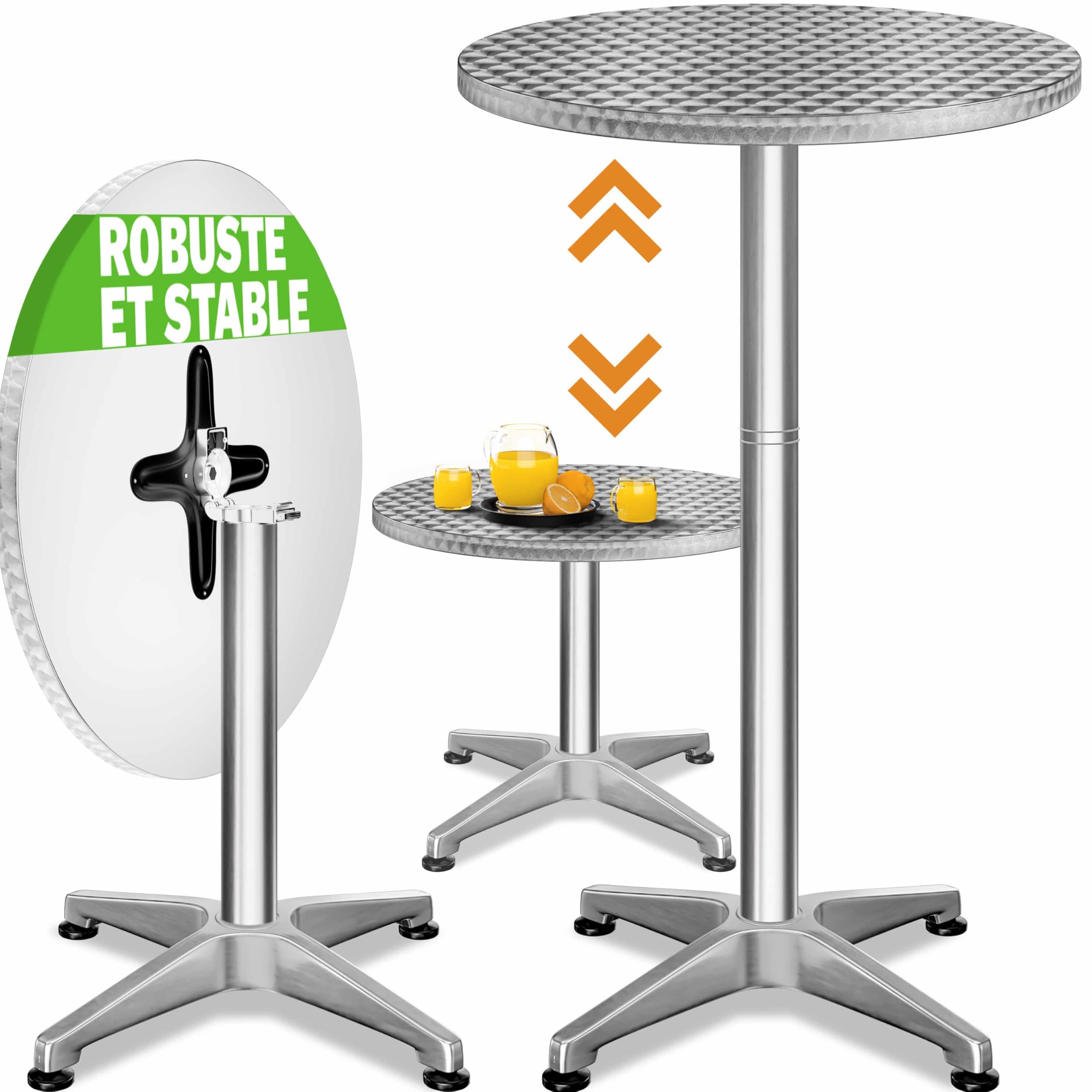 Petite table a manger debout Pliable Ronde