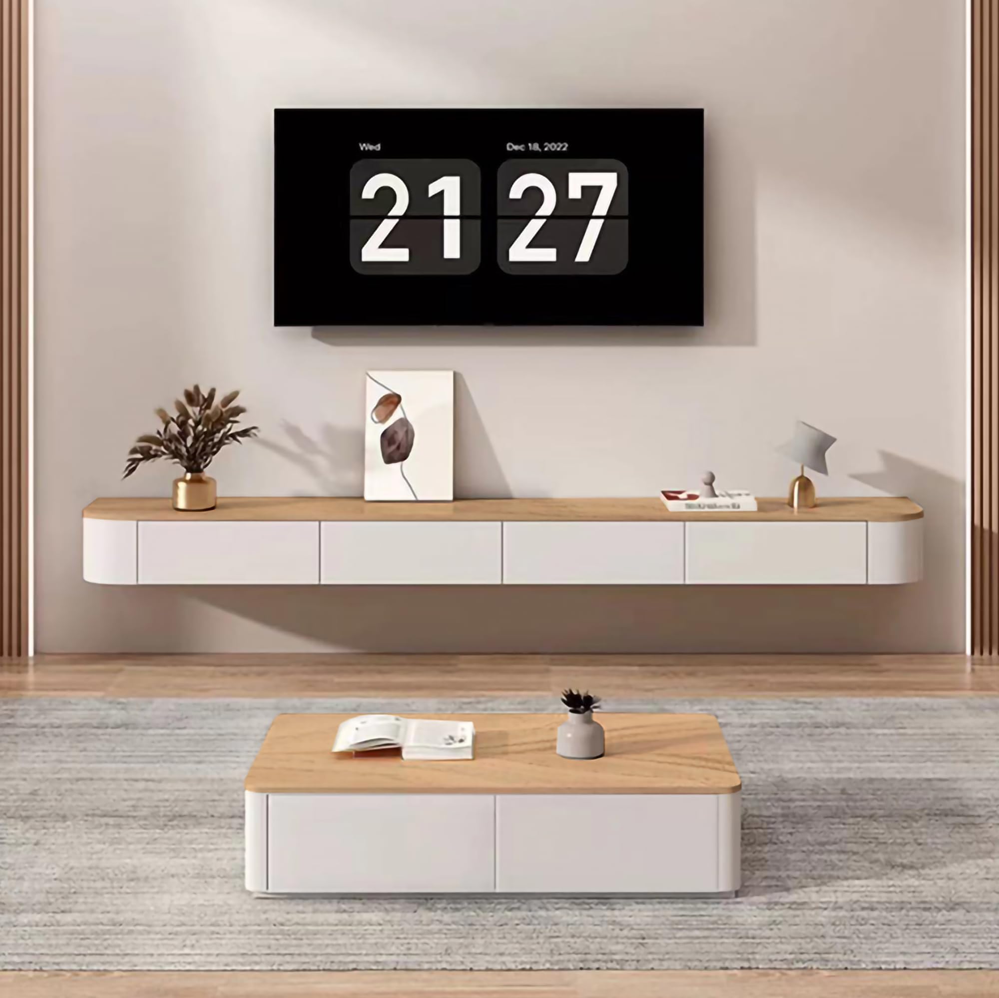 Meuble suspendu tv design