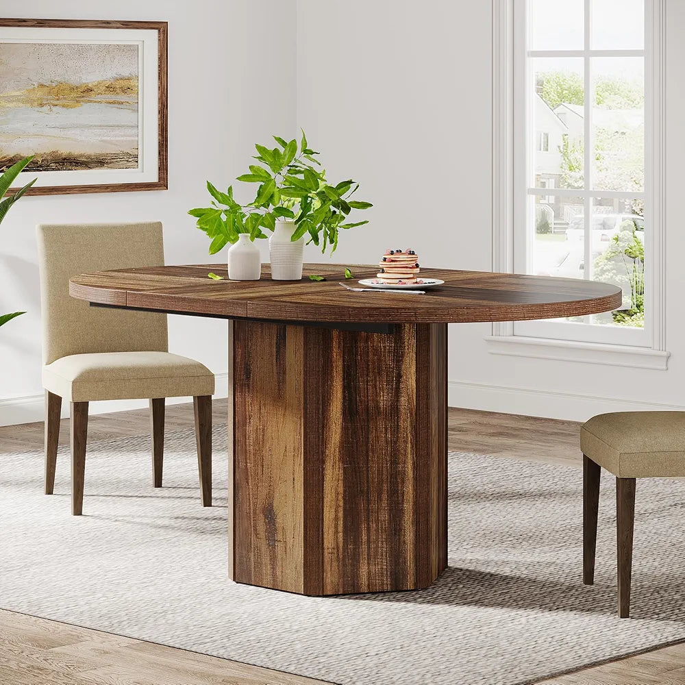 Table salle a manger ovale en Bois