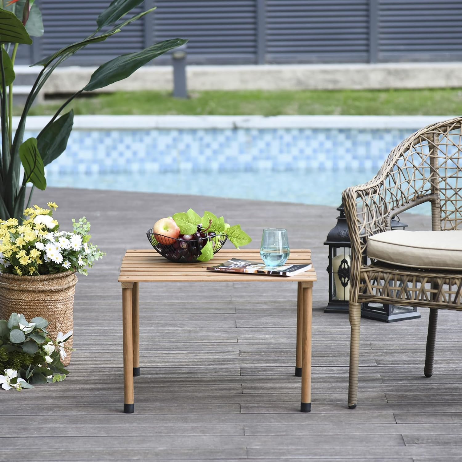 Table de jardin Pliable en bois