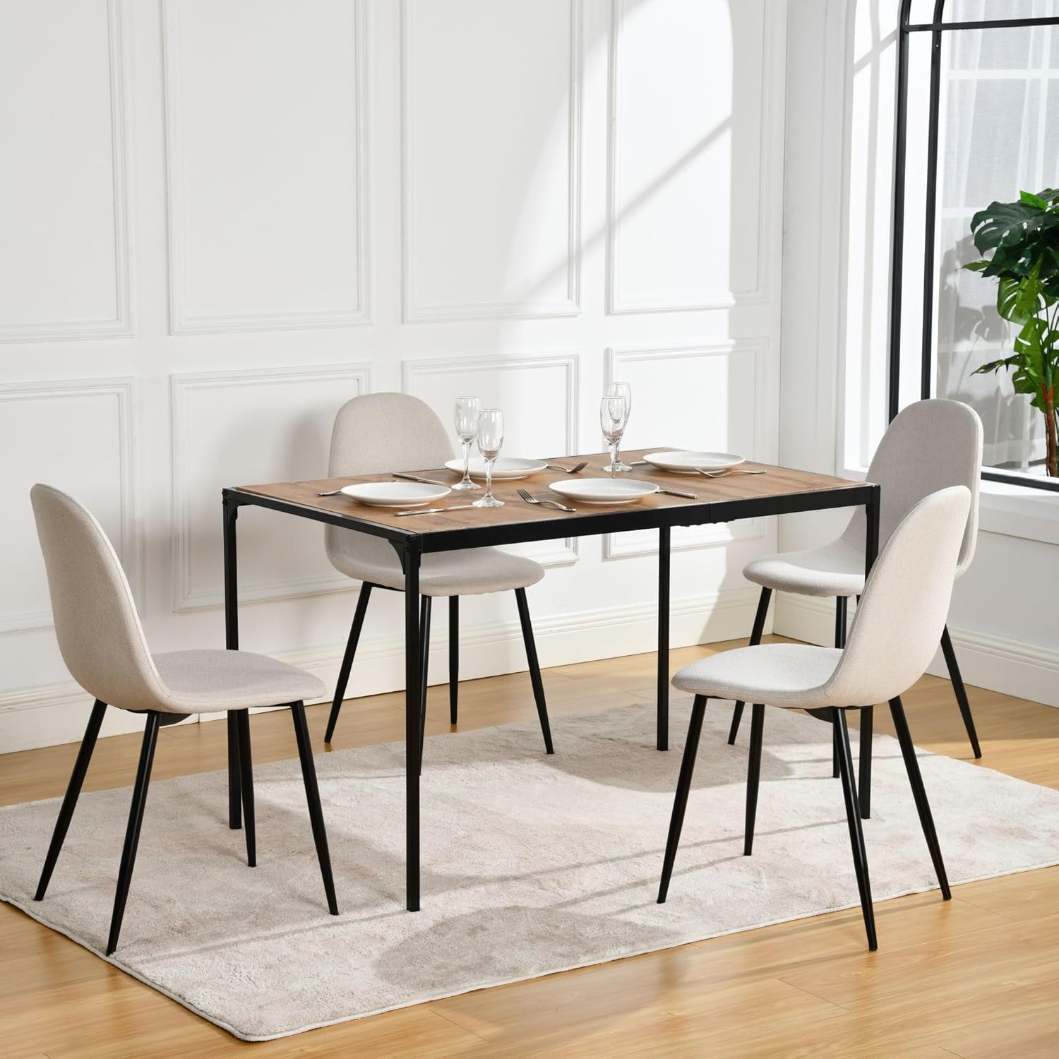 Table de Salle à Manger rectangulaire Effet Bois