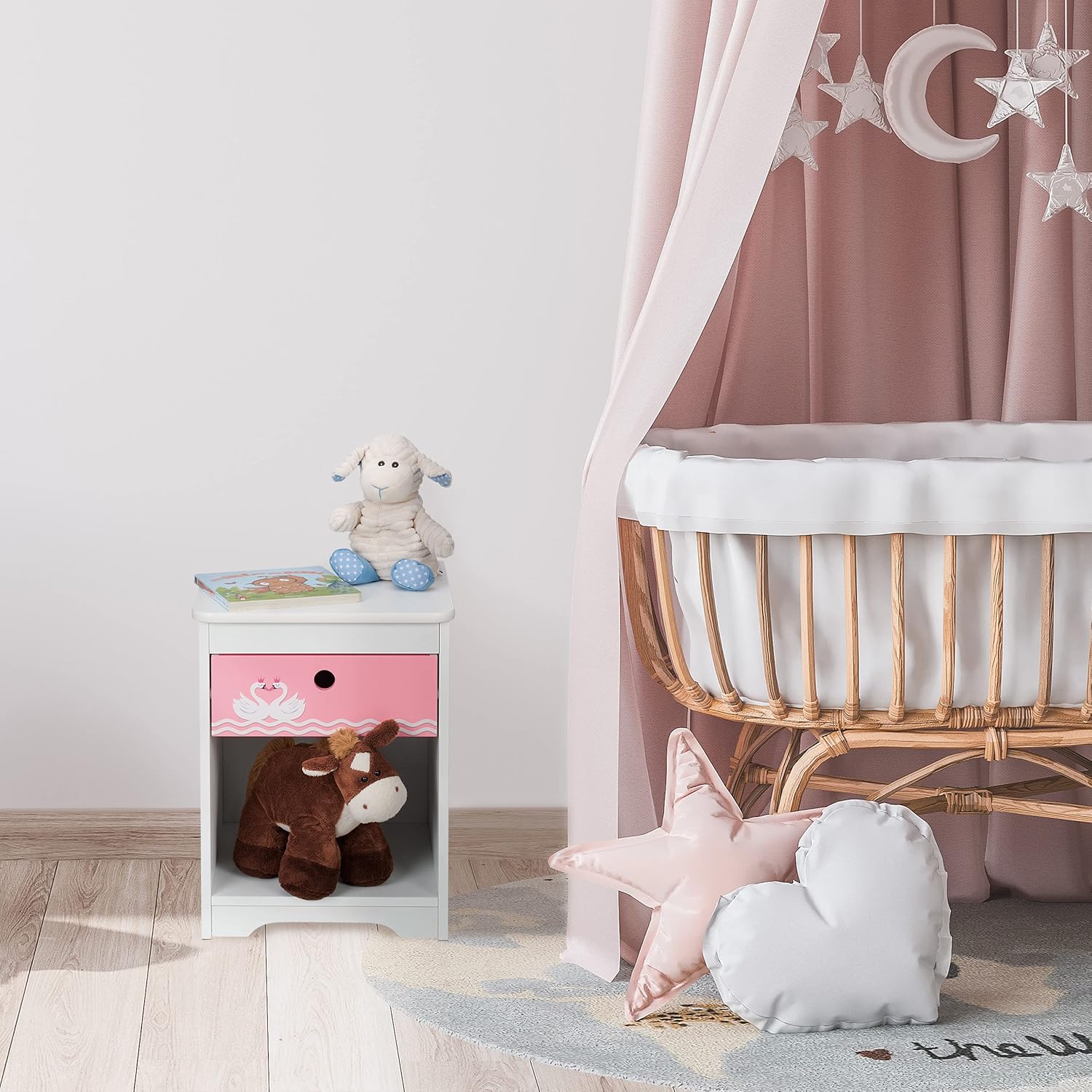 Table a chevet pour Enfant avec tiroir et Rangement
