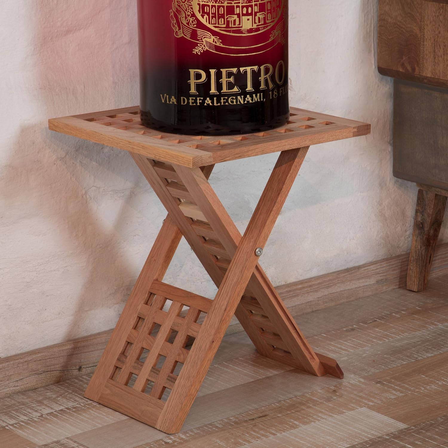 Table de chevet en bois pliante