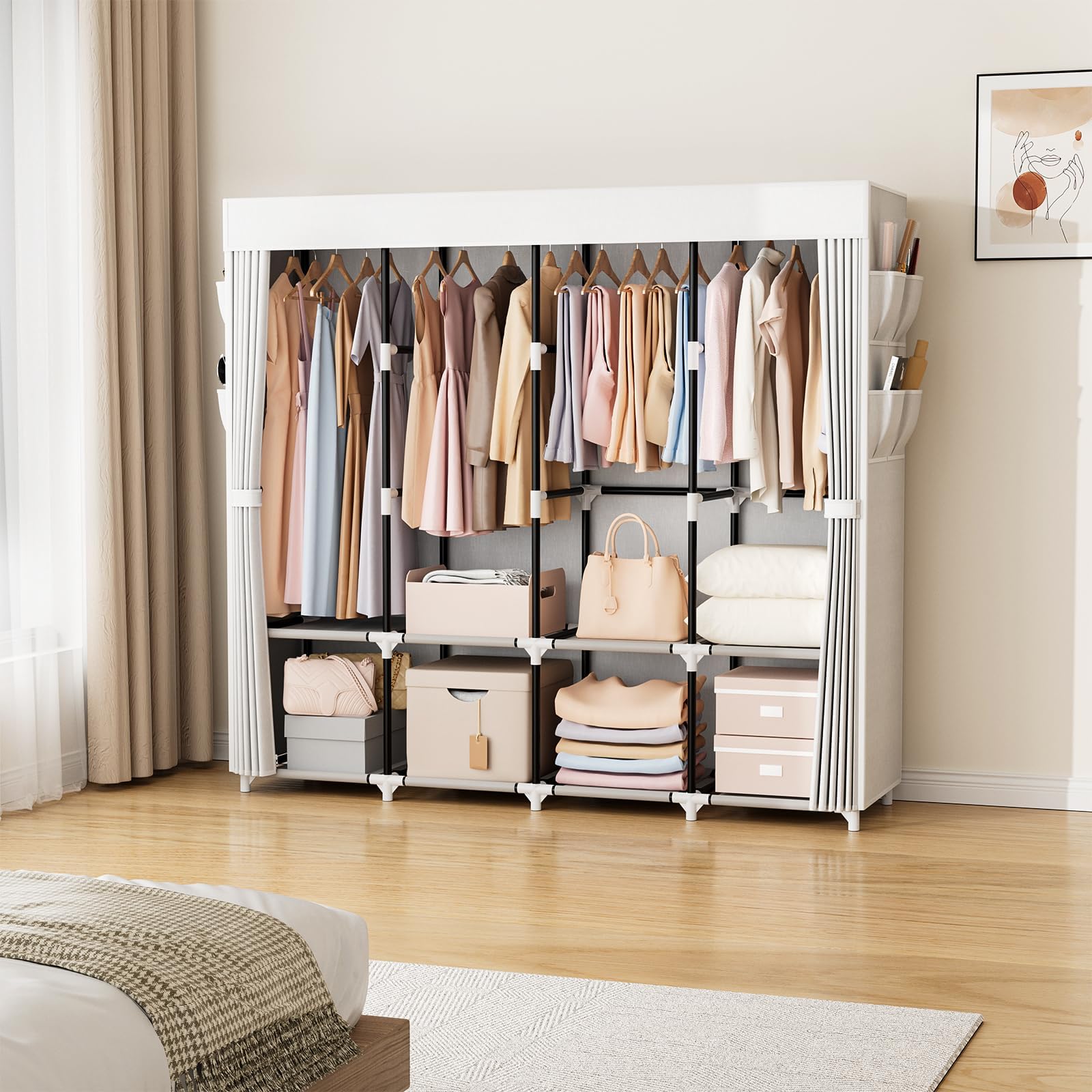 Armoire de rangement en tissu 