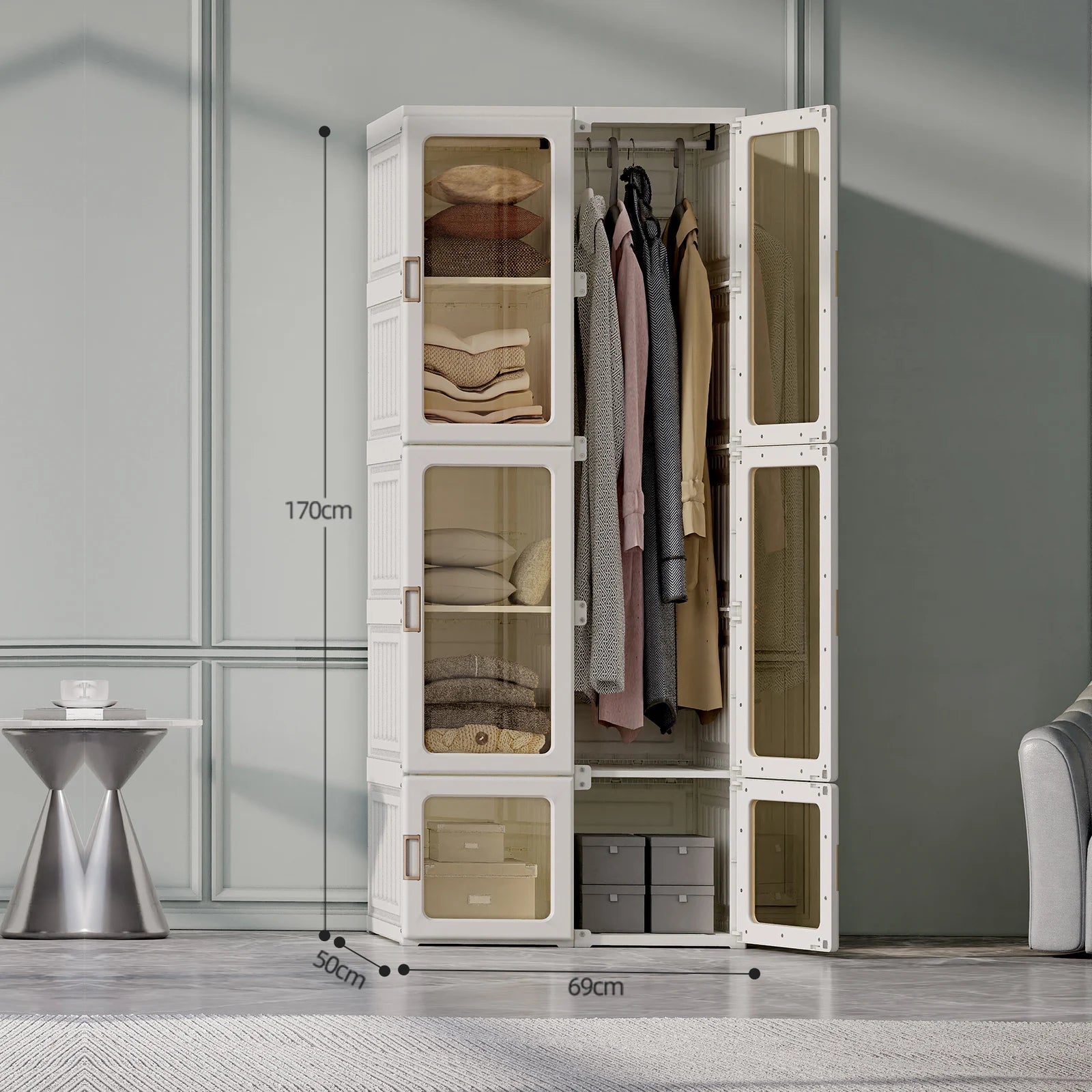Armoire penderie pliable