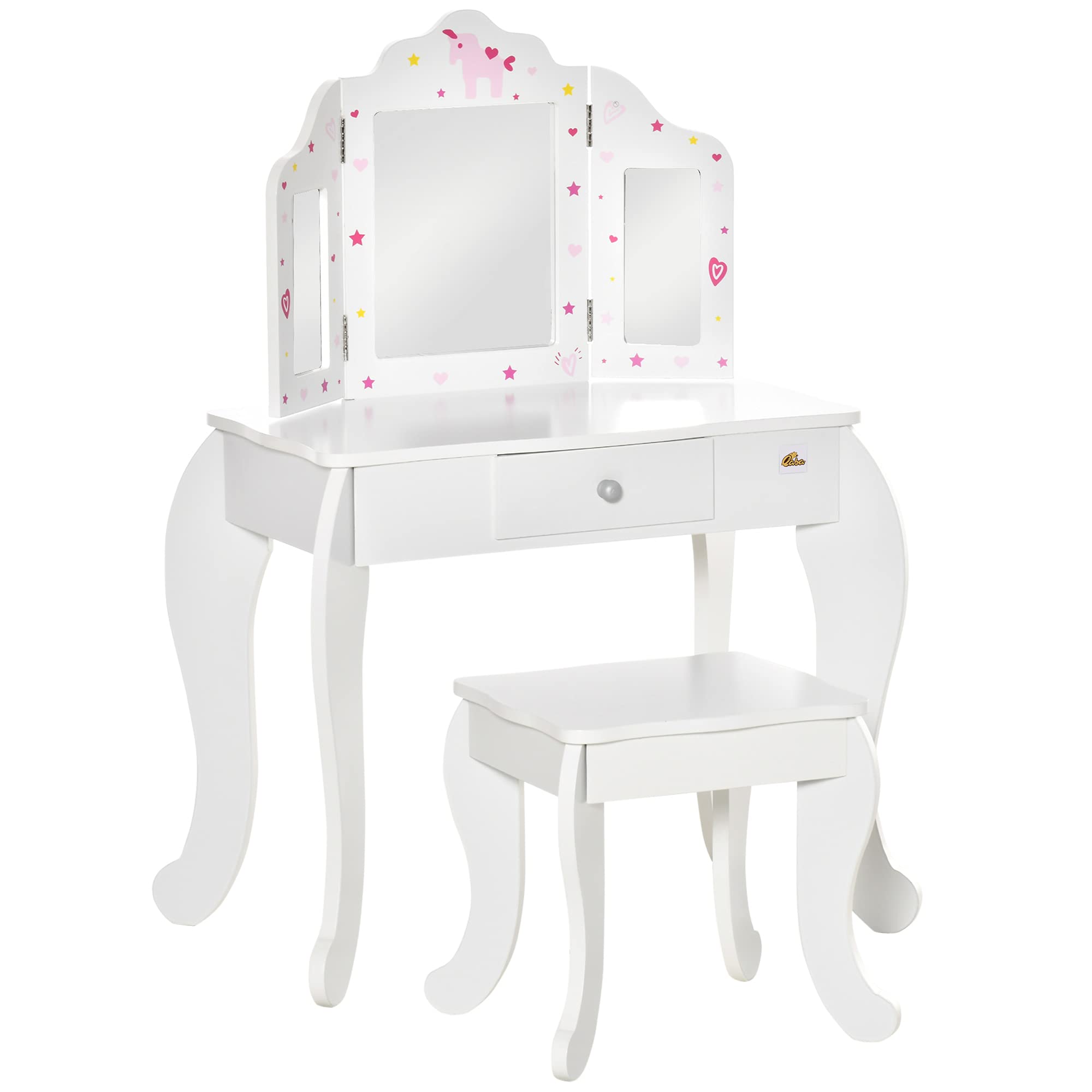  Coiffeuse d'enfant avec tabouret
