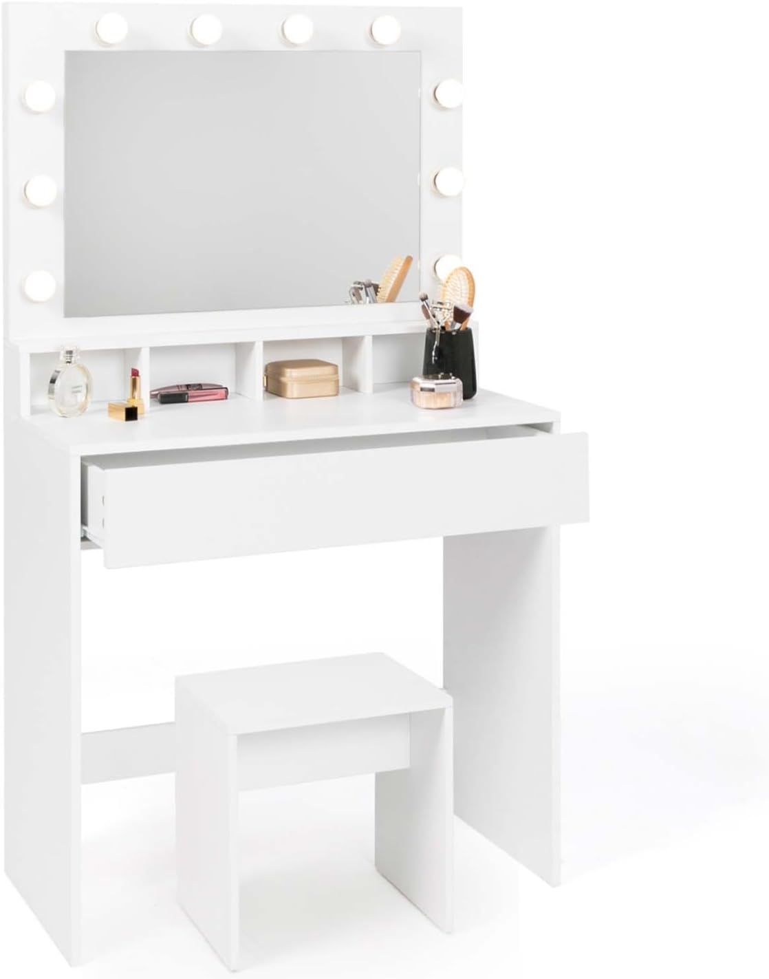 Coiffeuse design avec Miroir LED 