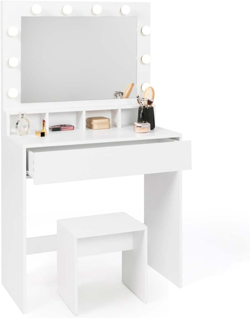 Coiffeuse design avec Miroir LED 
