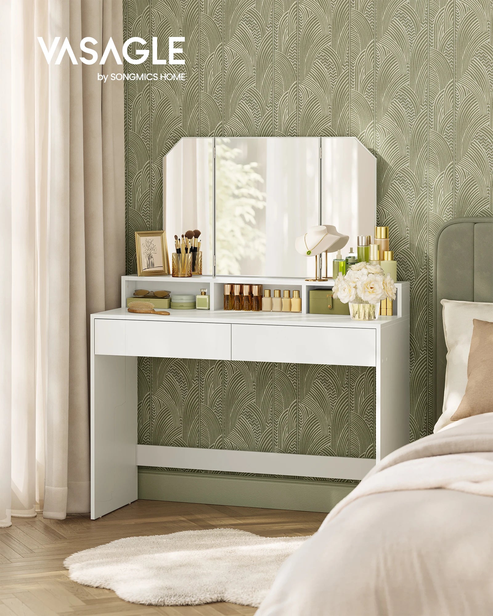 Coiffeuse meuble design avec miroir