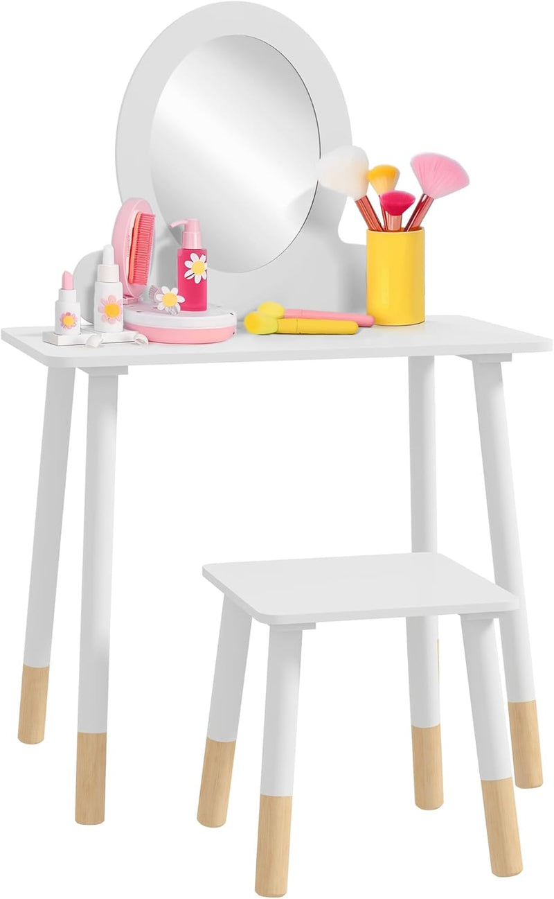  Ensemble coiffeuse pour enfants avec tabouret