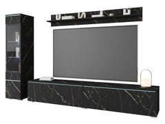 Ensemble de meuble Tv Suspendu Ou Debout avec LED