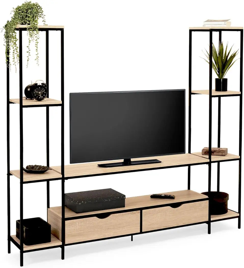  Ensemble meuble tv moderne detroit bois