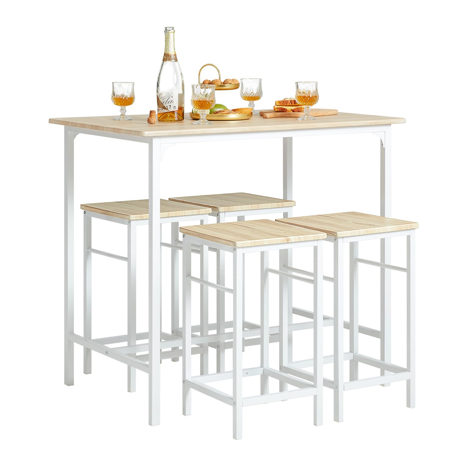 Grande table a manger debout+4 Tabourets