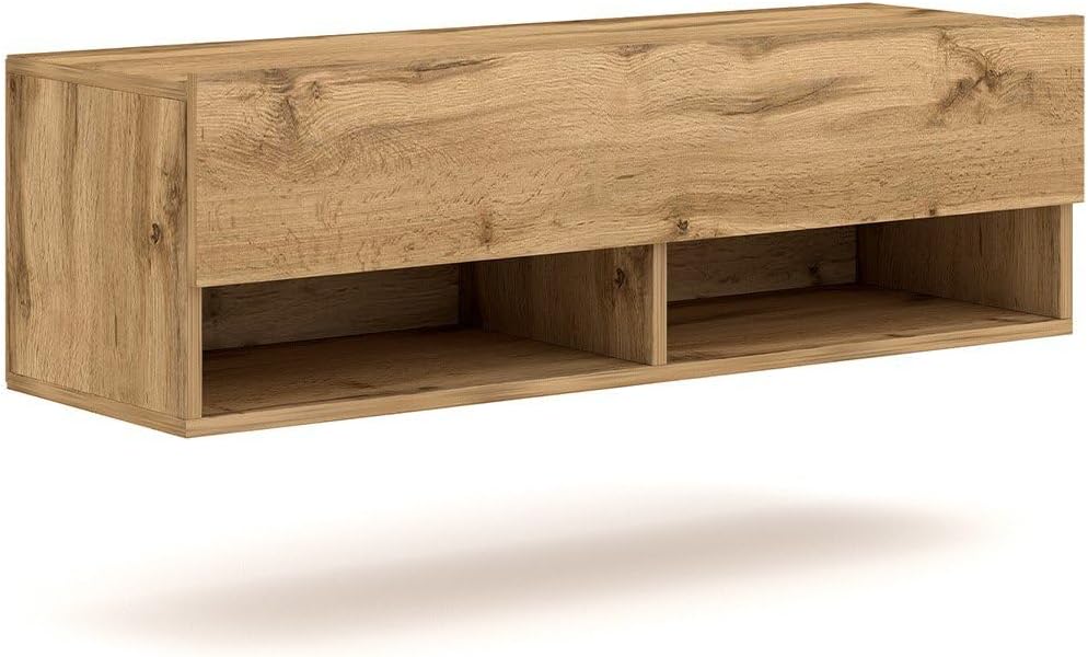 Meuble suspendu tv bois