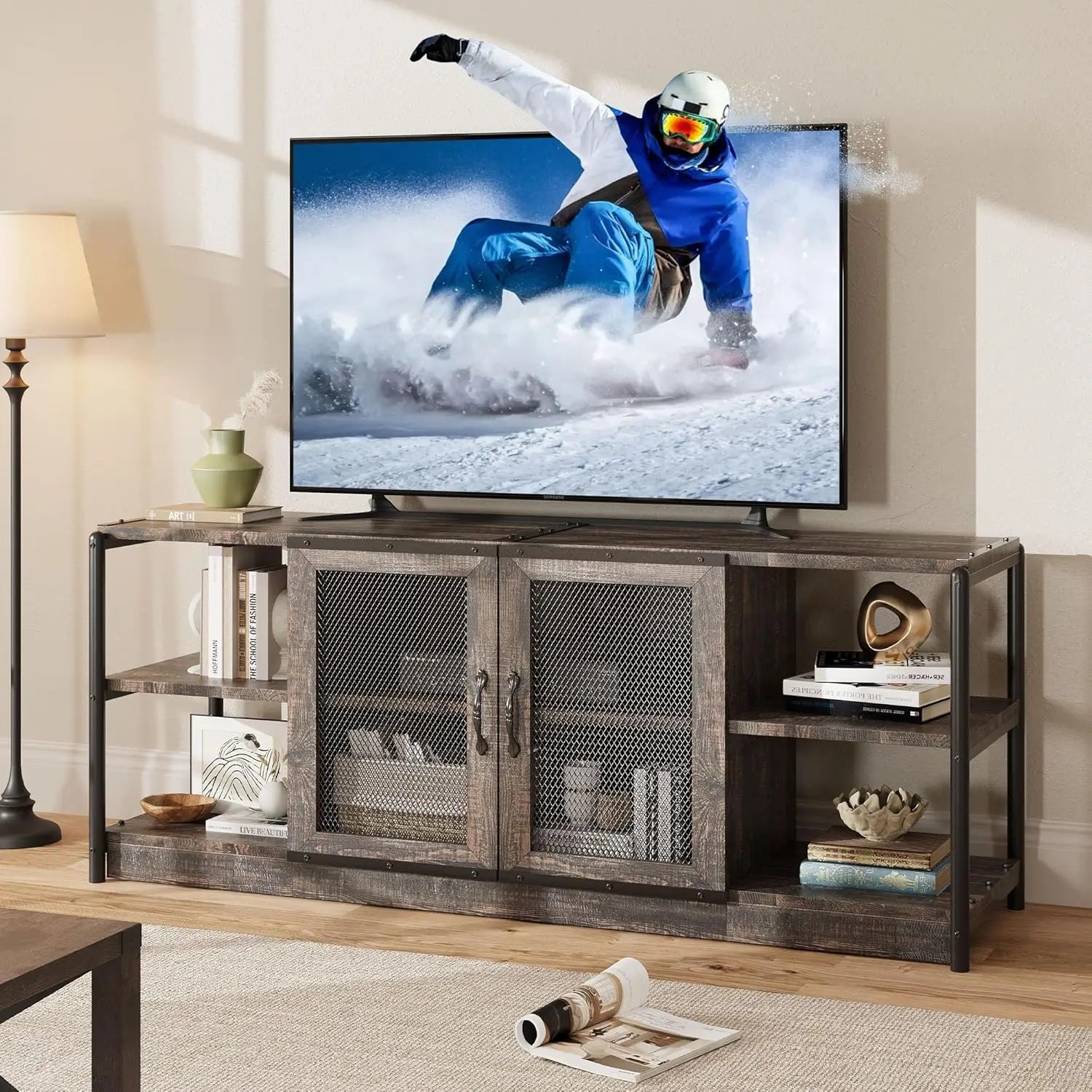 Meuble tv moderne design en bois