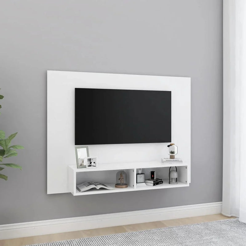 Meuble tv suspendu design blanc