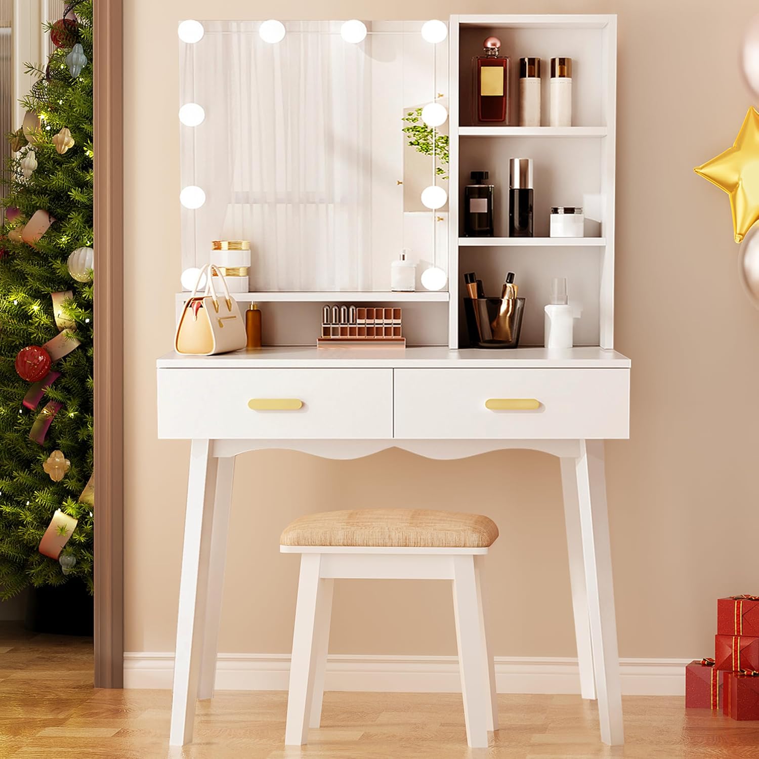 Moderne coiffeuse meuble avec Miroir LED 