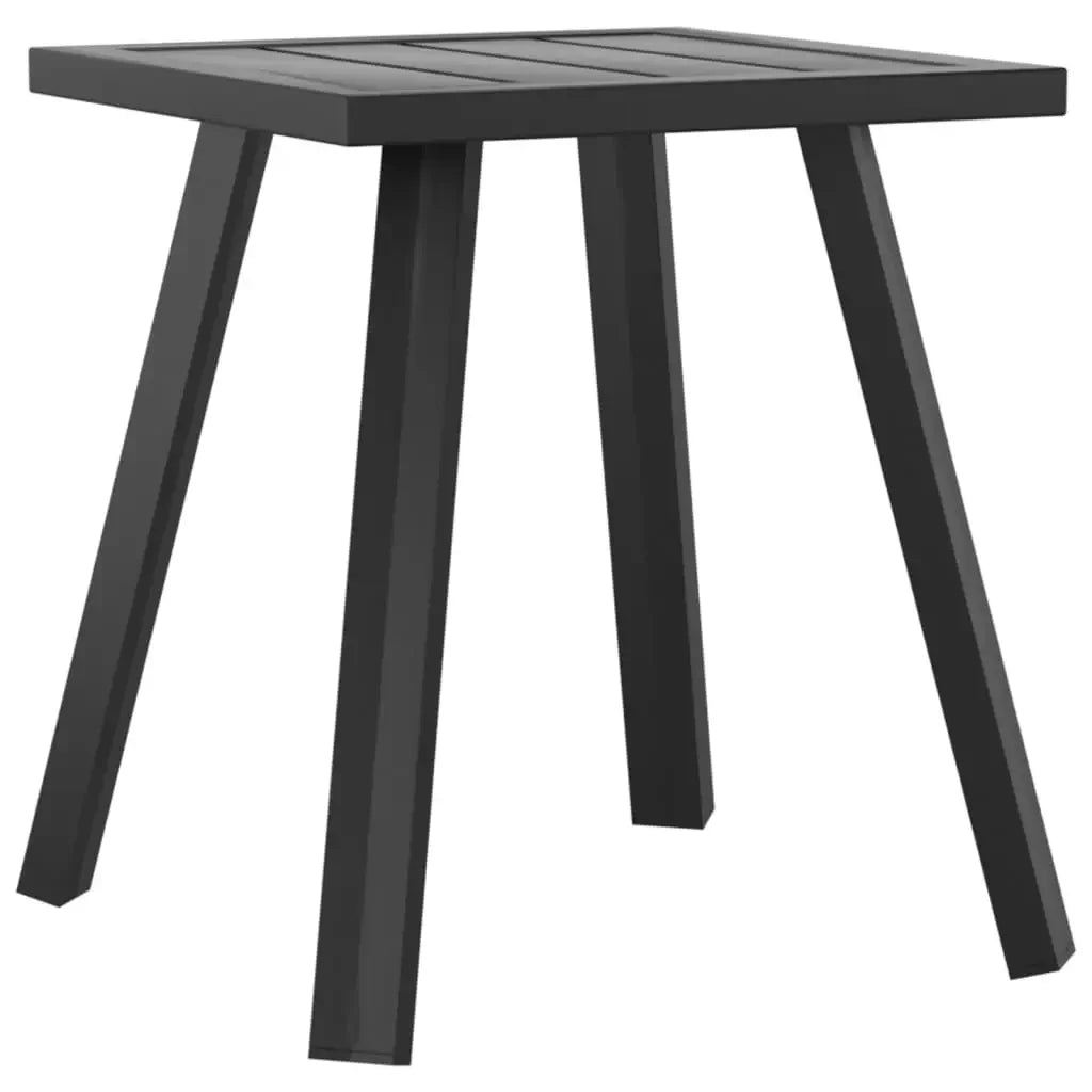 Table de jardin moderne anthracite en acier