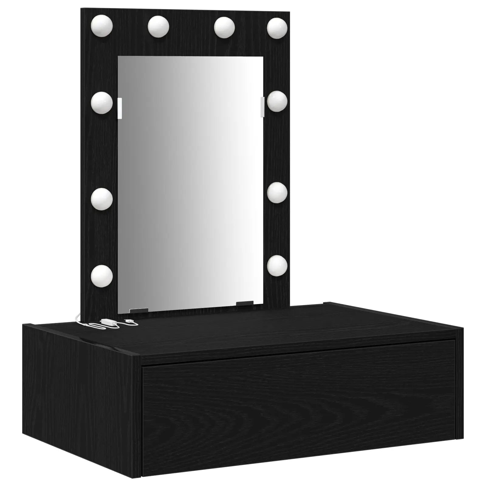 Coiffeuse moderne bois avec LED