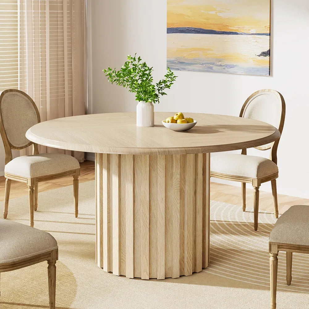 Table à Manger ronde moderne en bois