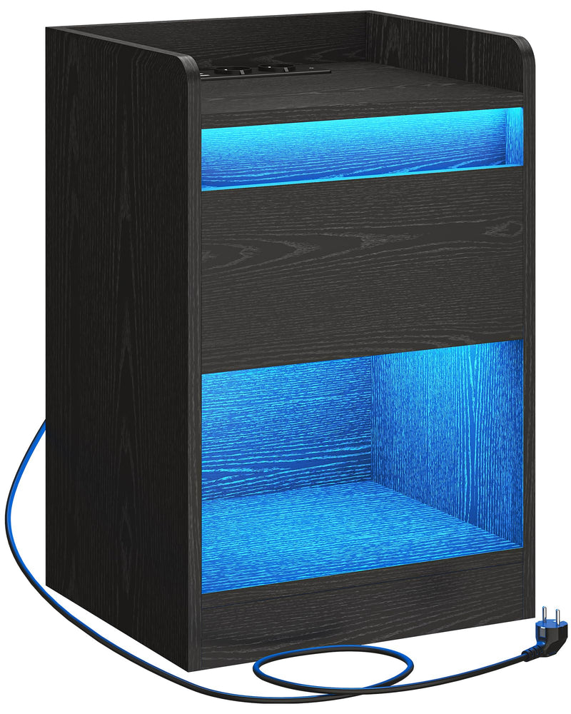 Table a chevet Multiprise avec Port USB et Port USB C