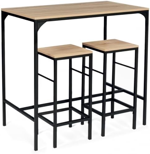 Table a manger debout à deux chaises