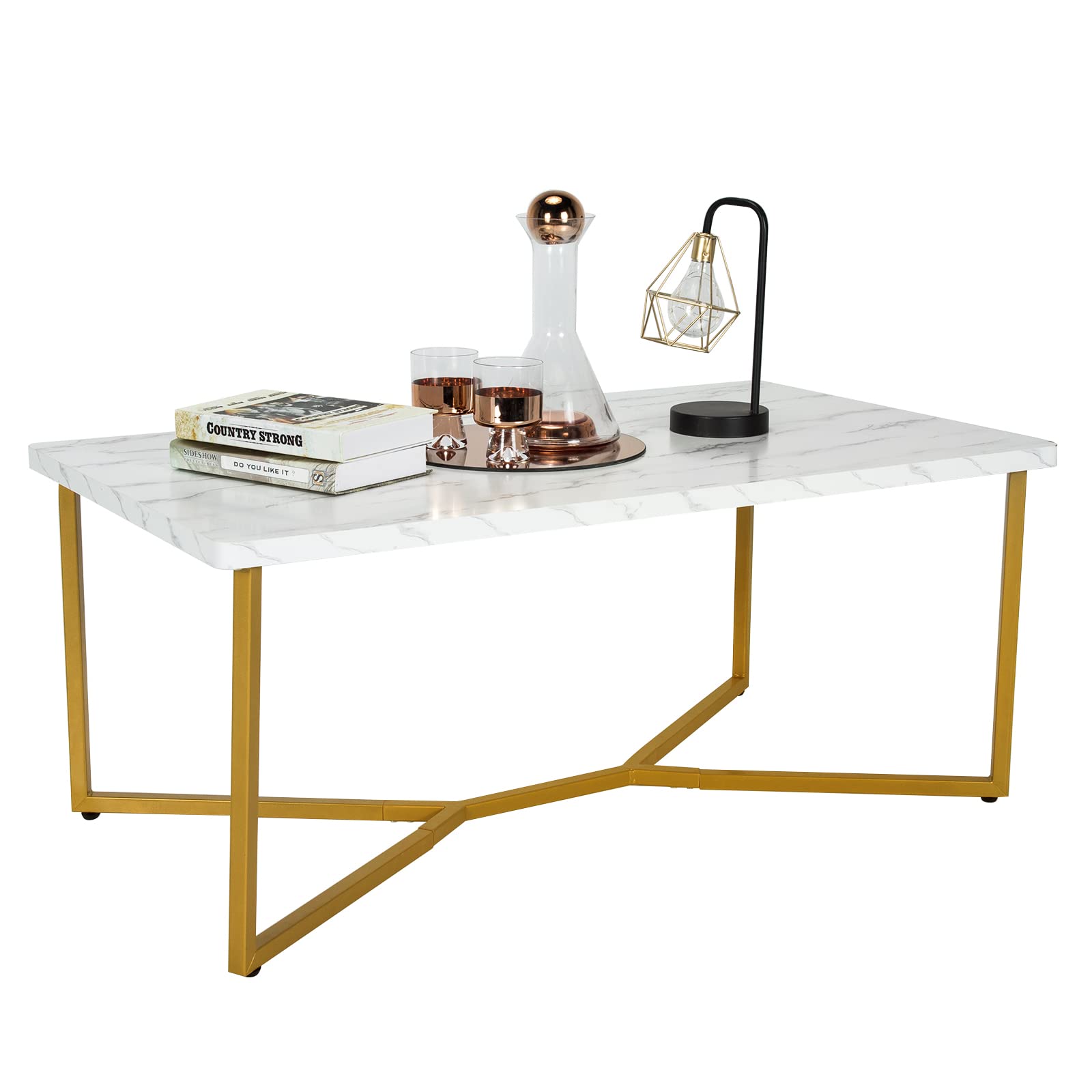 Table basse moderne ronde Imprimée Marbre 