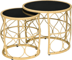Table basse ronde  Lot de 2 Tables 