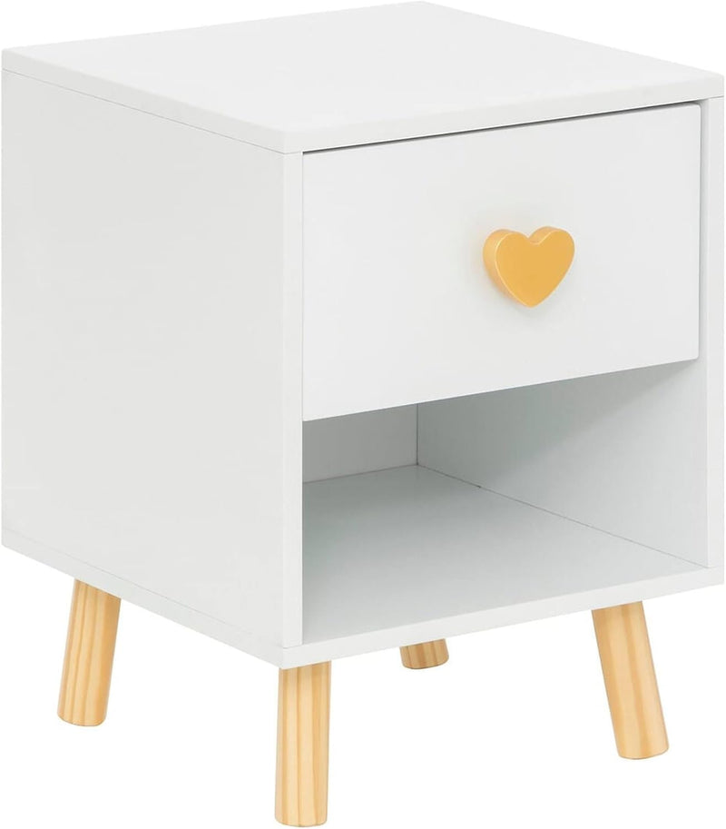  Table de Chevet enfant en blanc 