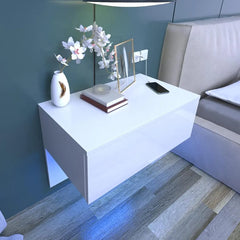 Table de chevet suspendu en bois