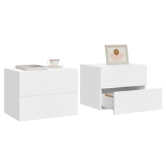 Table de chevet suspendue design en Bois 