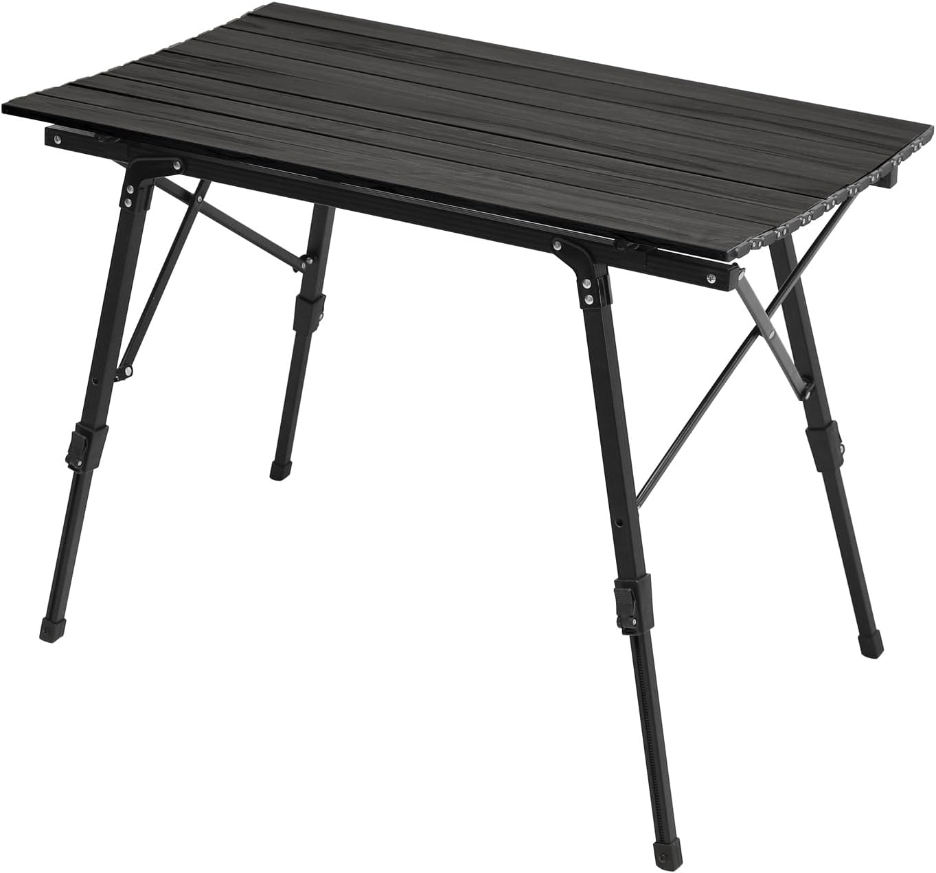 Table de jardin pliante en aluminium Hauteur réglable 