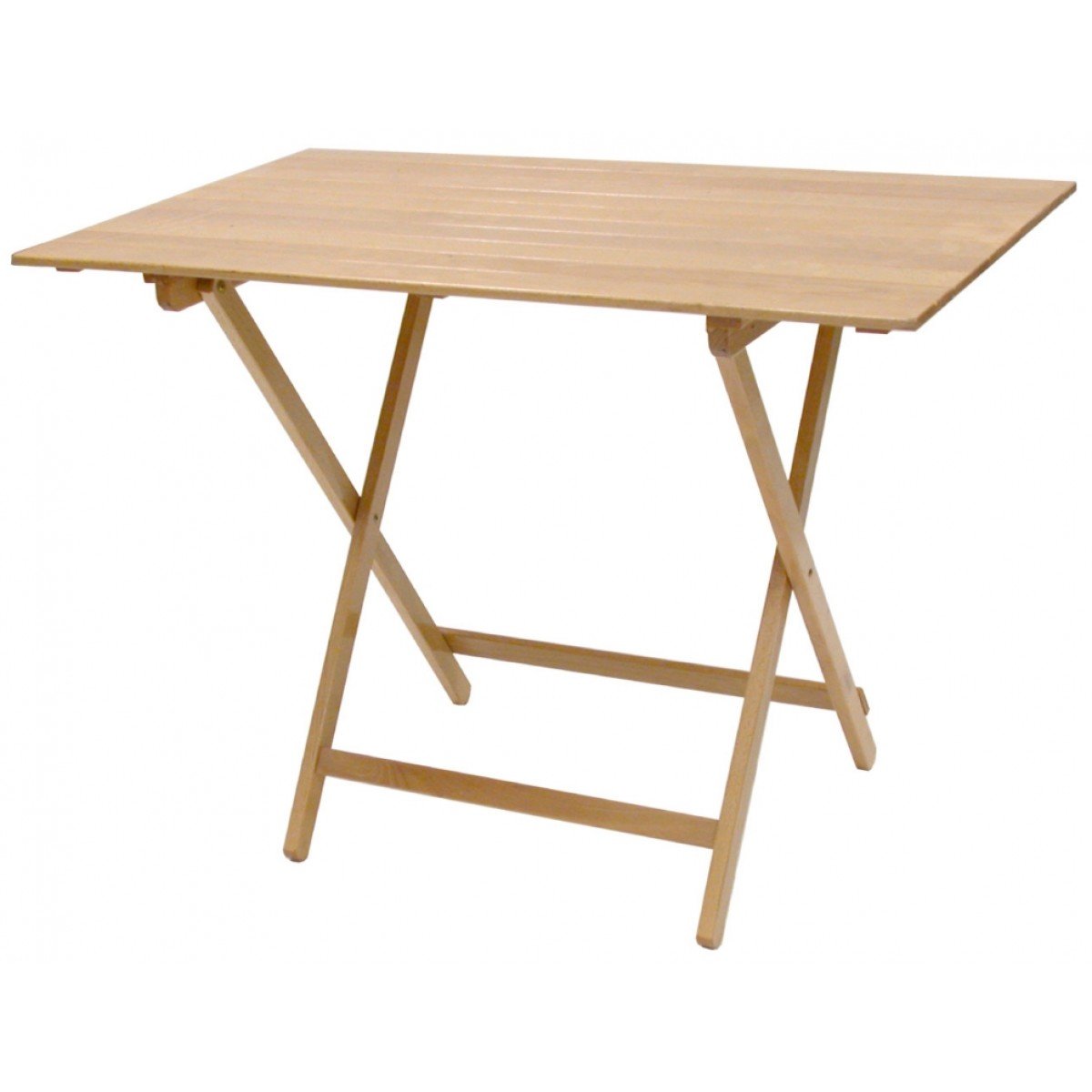 Table de jardin pliante en bois naturel  60x80_cm