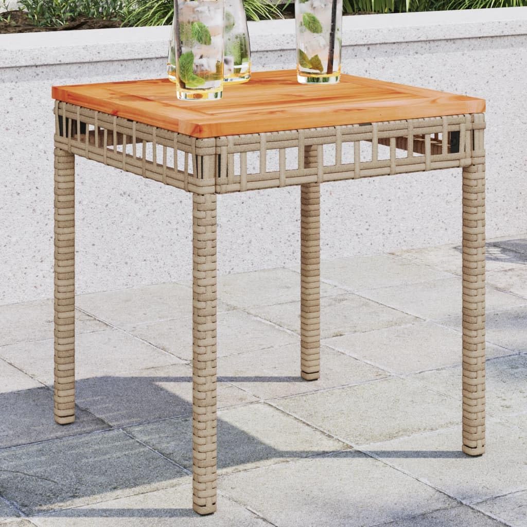 Table de jardin rectangulaire design 
