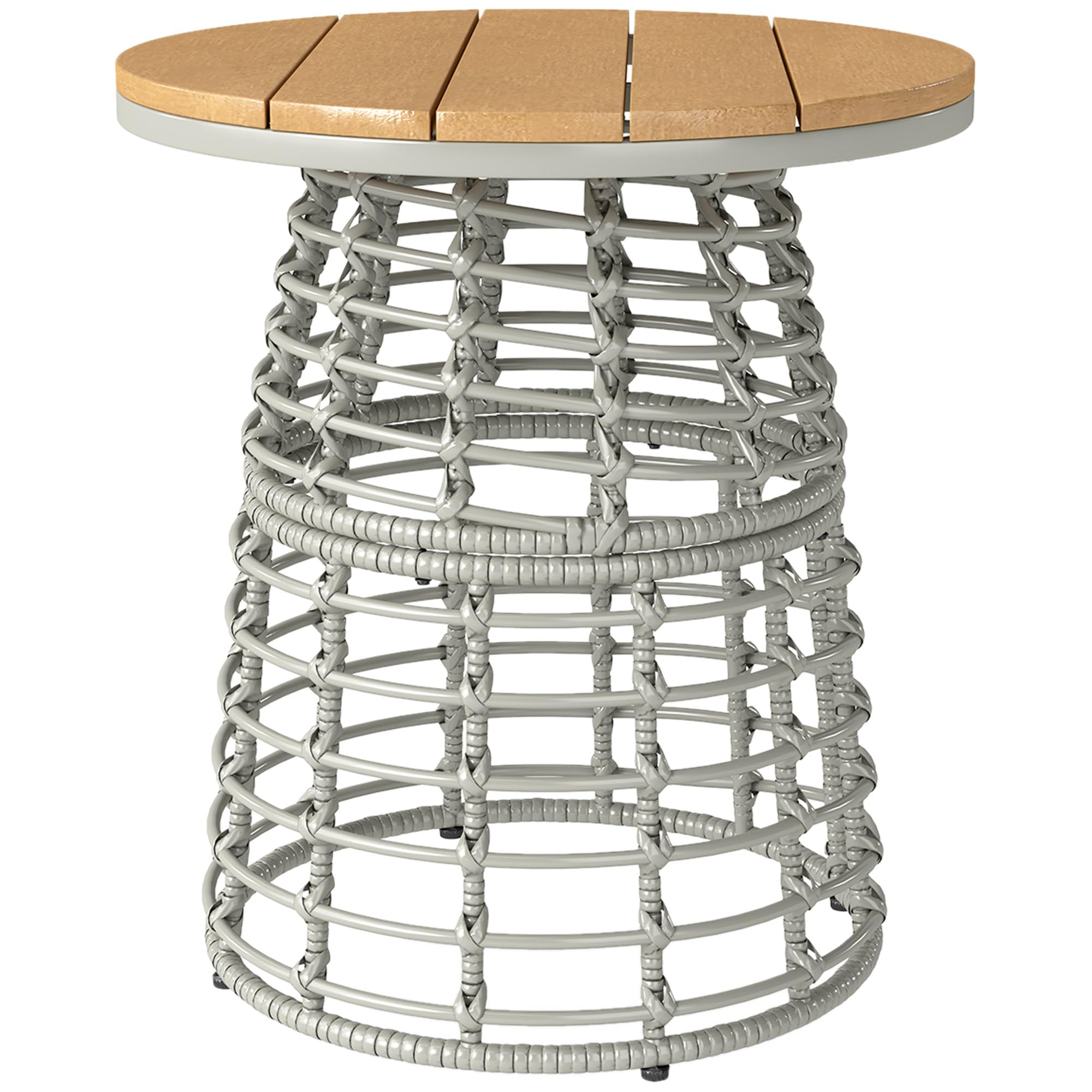 Table de jardin ronde en resine- table basse