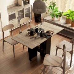 Table rectangle salle a manger extensible avec Rallonges Rabattables 