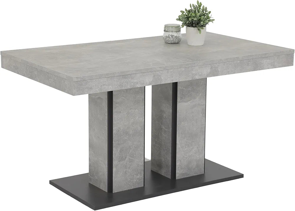 Table salle a manger rectangle Avec Piètement En Colonnes